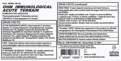 Terrain Box Label English (Ohm Immunological Acute Terrain Label)